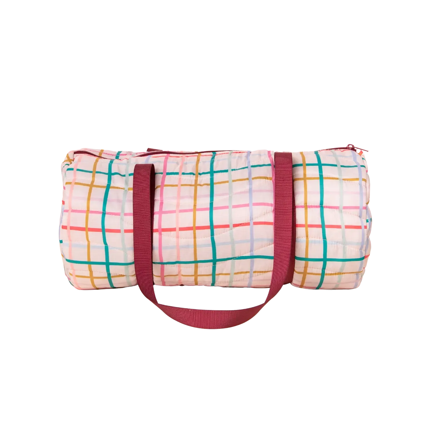 Puffy Duffel Bag | Pretty Plaid