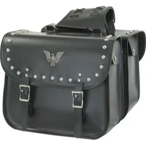 PVC Motorcycle Saddlebag With Studs