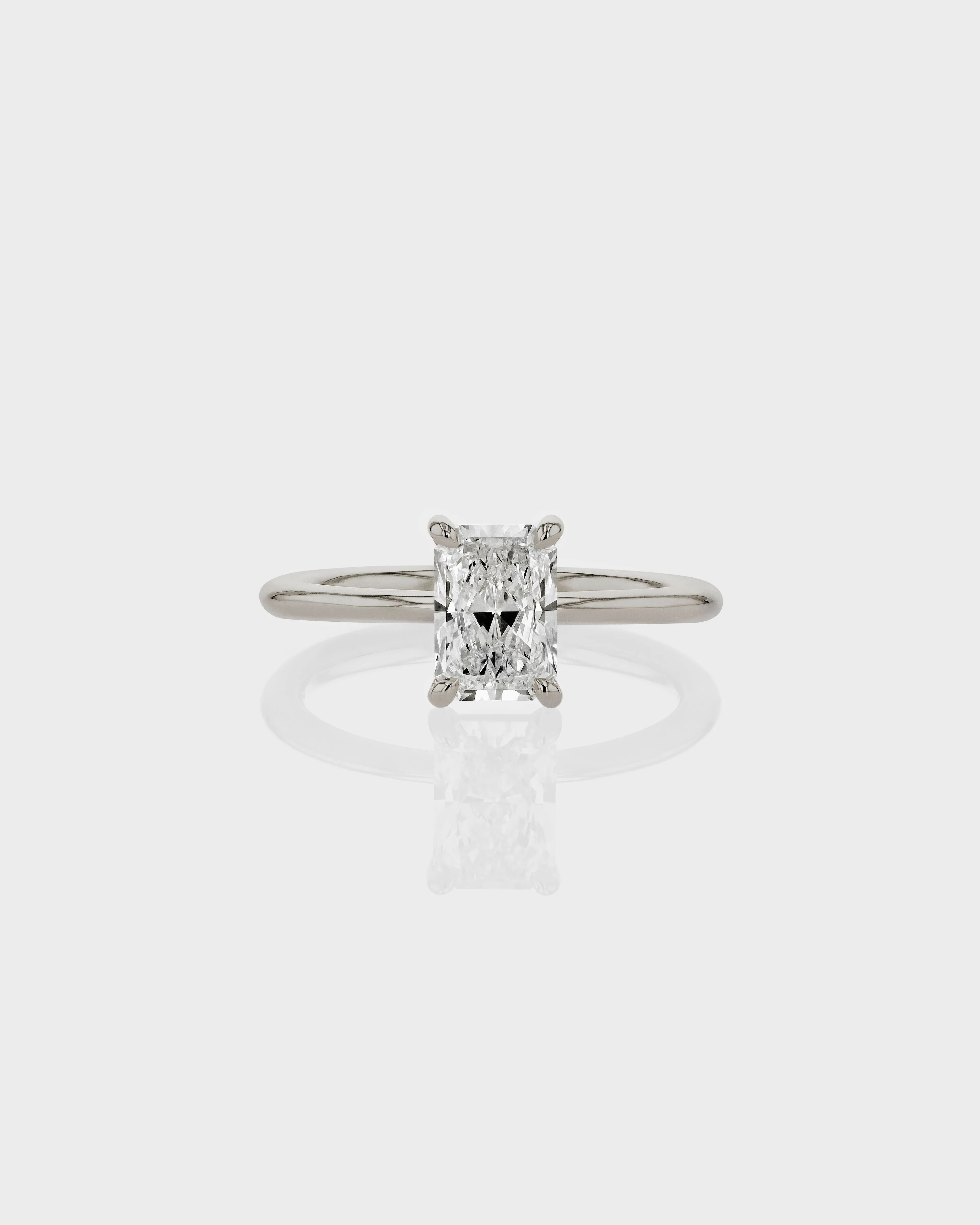 Radiant 0.70ct Engagement Ring