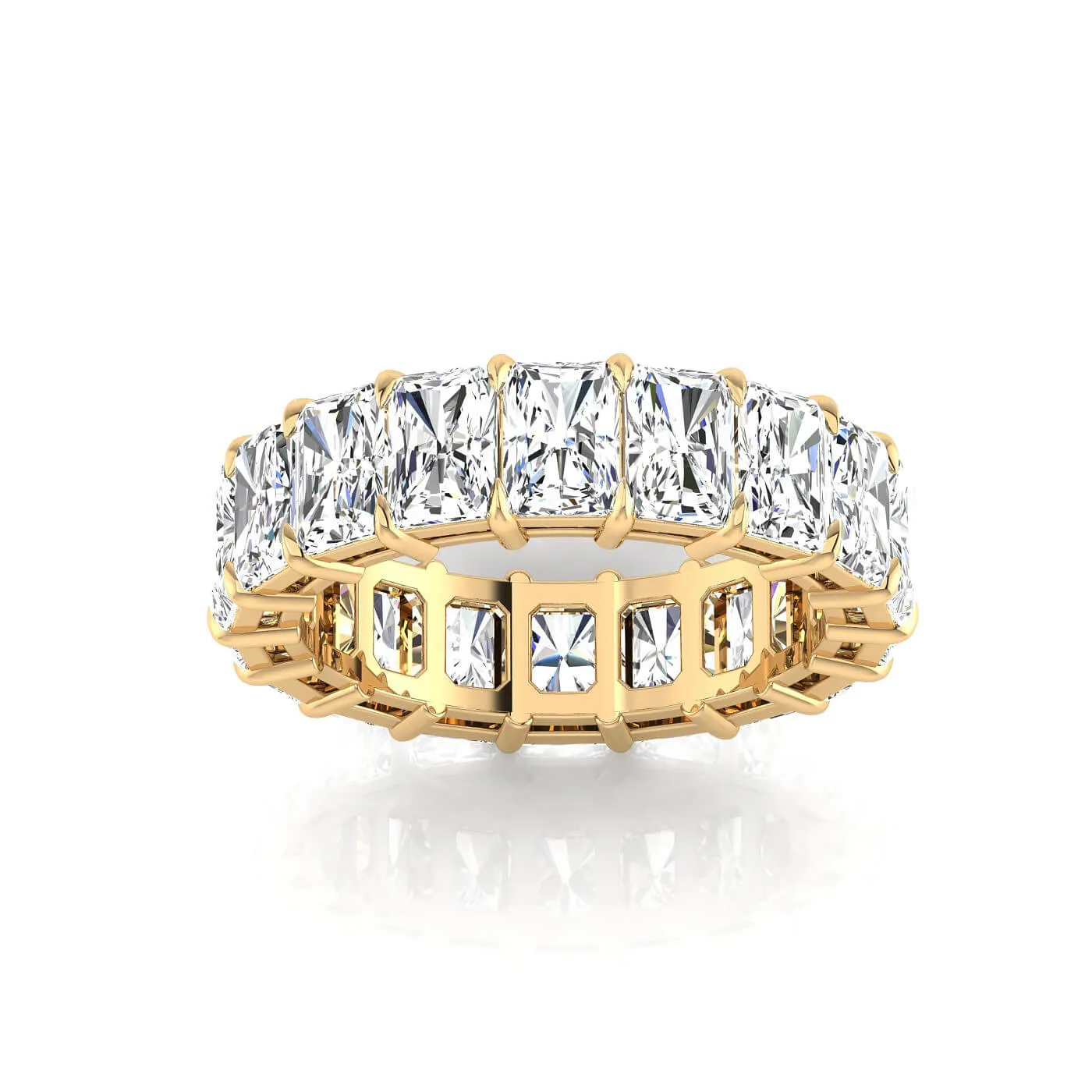 Radiant Cut Lab Grown Diamond Eternity Ring - 6.30cttw