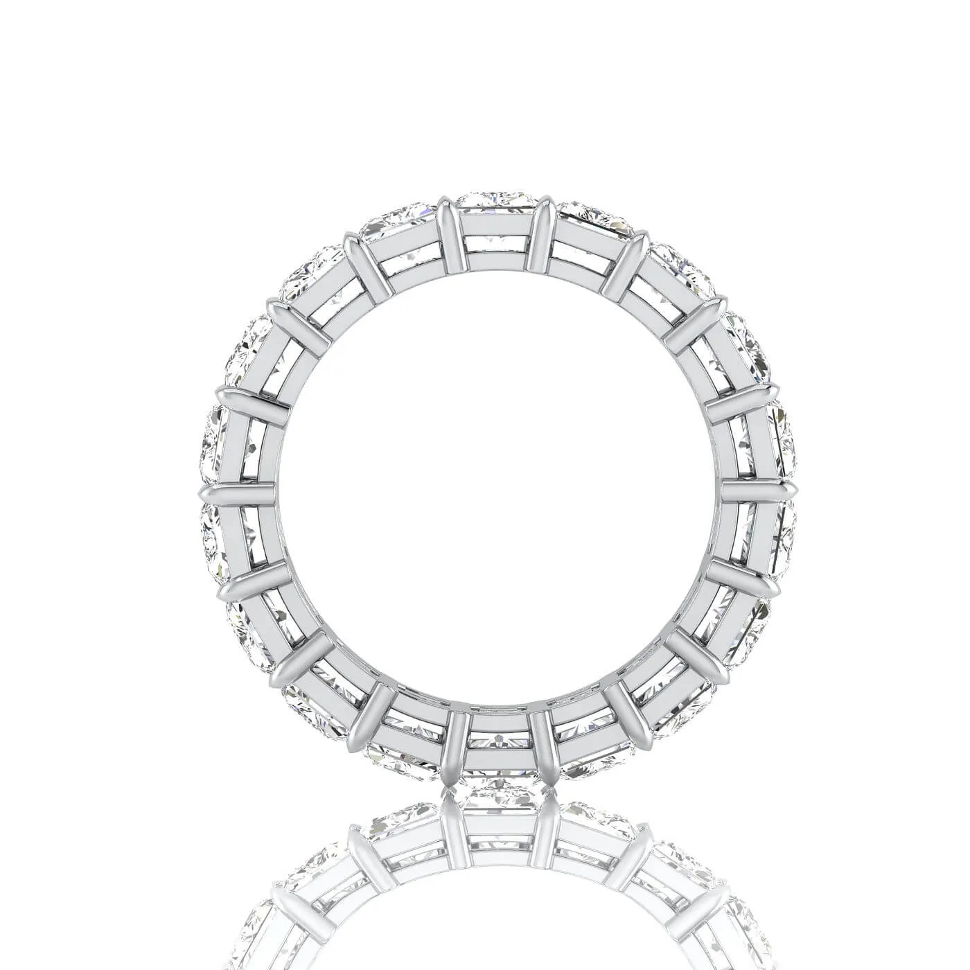 Radiant Cut Lab Grown Diamond Eternity Ring - 6.30cttw