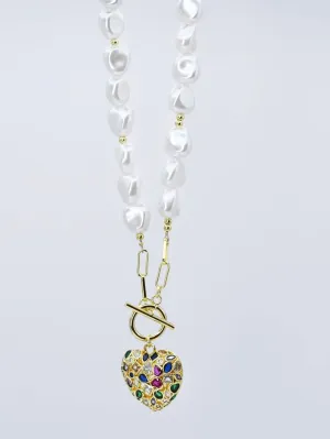 Radiant Heart Lock Necklace