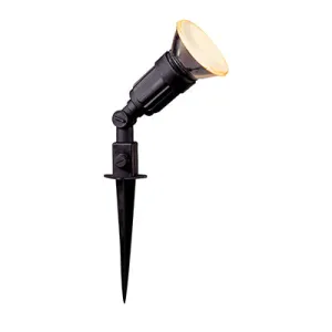 Radiant Lighting RO261 Spotlight 1LT Spike Black LS322 BL