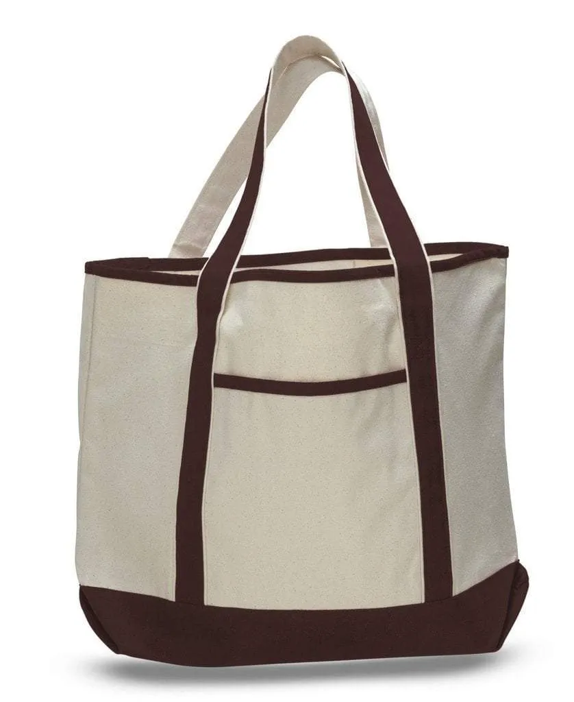 SET OF ((12)) JUMBO SIZE HEAVY CANVAS DELUXE TOTE BAG