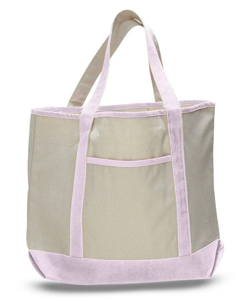 SET OF ((12)) JUMBO SIZE HEAVY CANVAS DELUXE TOTE BAG