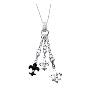 Silver Fleur de Lis Necklace