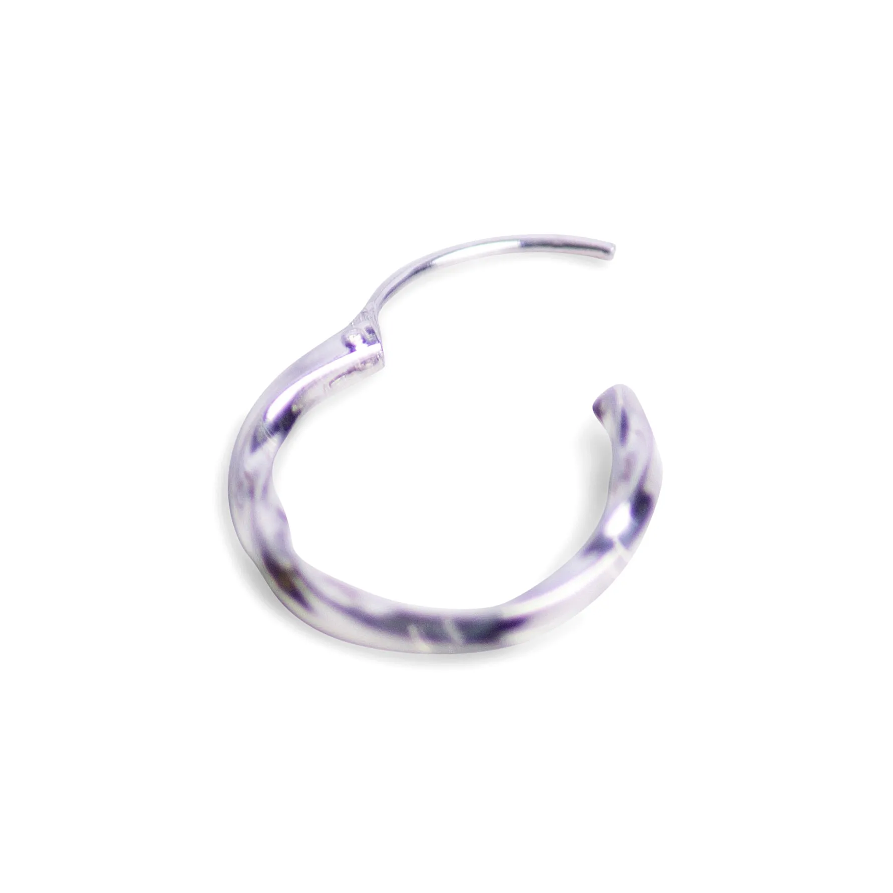 Silver Slow Twist Small Hoop Earrings