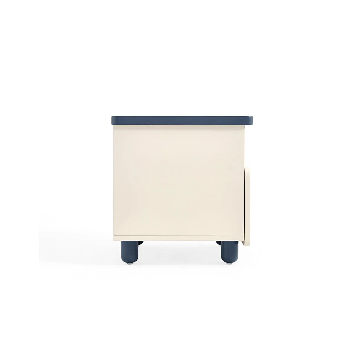 Space Boy Navy and White Bedside Table