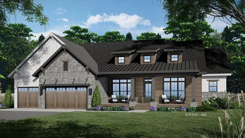 Spacious Two-Bedroom House Plan with Versatile Features