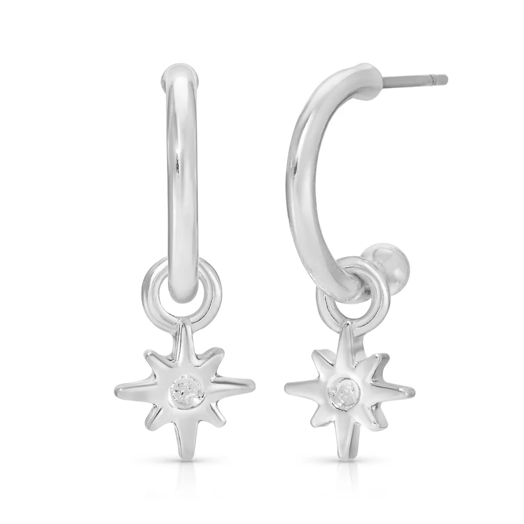 Splendid Drop Hoop Earrings - Single Set