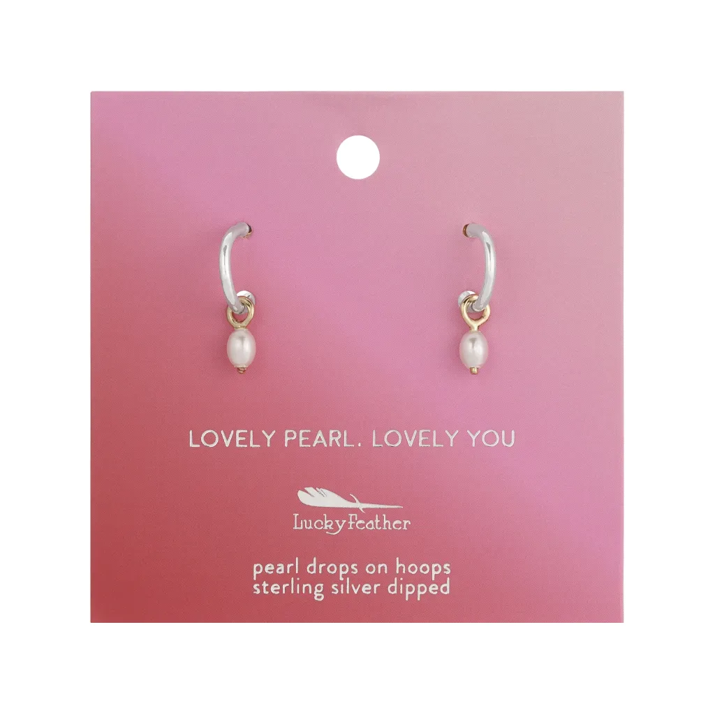 Splendid Drop Hoop Earrings - Single Set