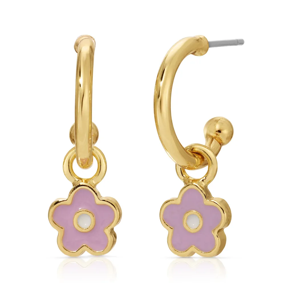 Splendid Drop Hoop Earrings - Single Set