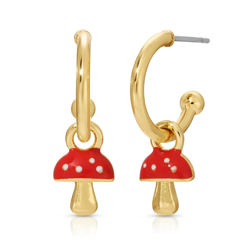 Splendid Drop Hoop Earrings - Single Set