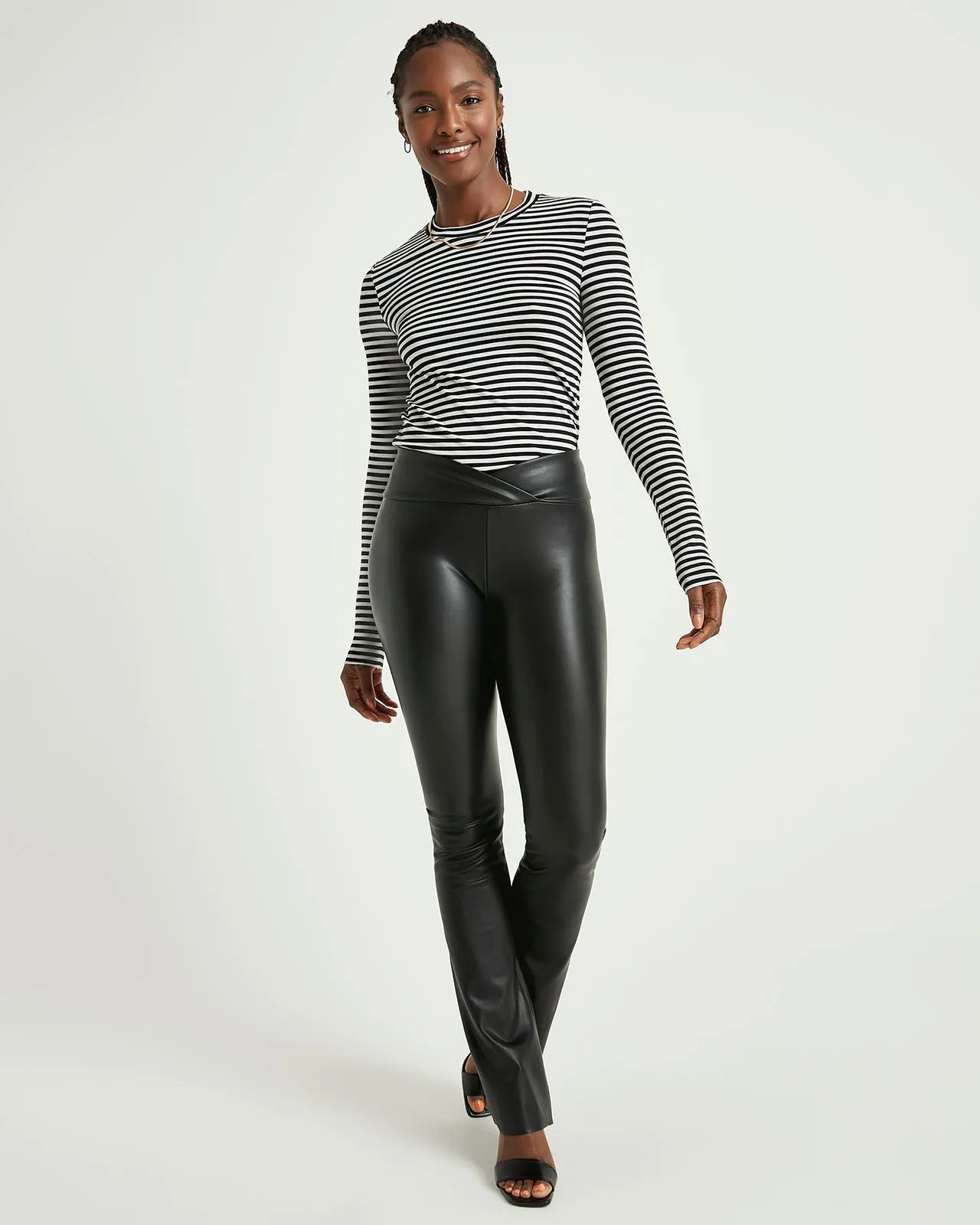 Splendid x Cella Jane Vegan Leather Flare Legging