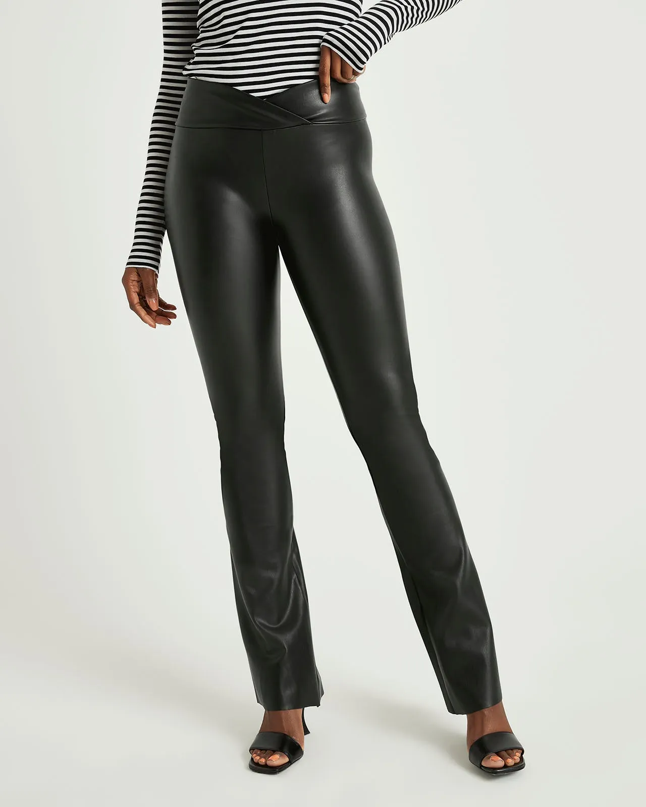 Splendid x Cella Jane Vegan Leather Flare Legging