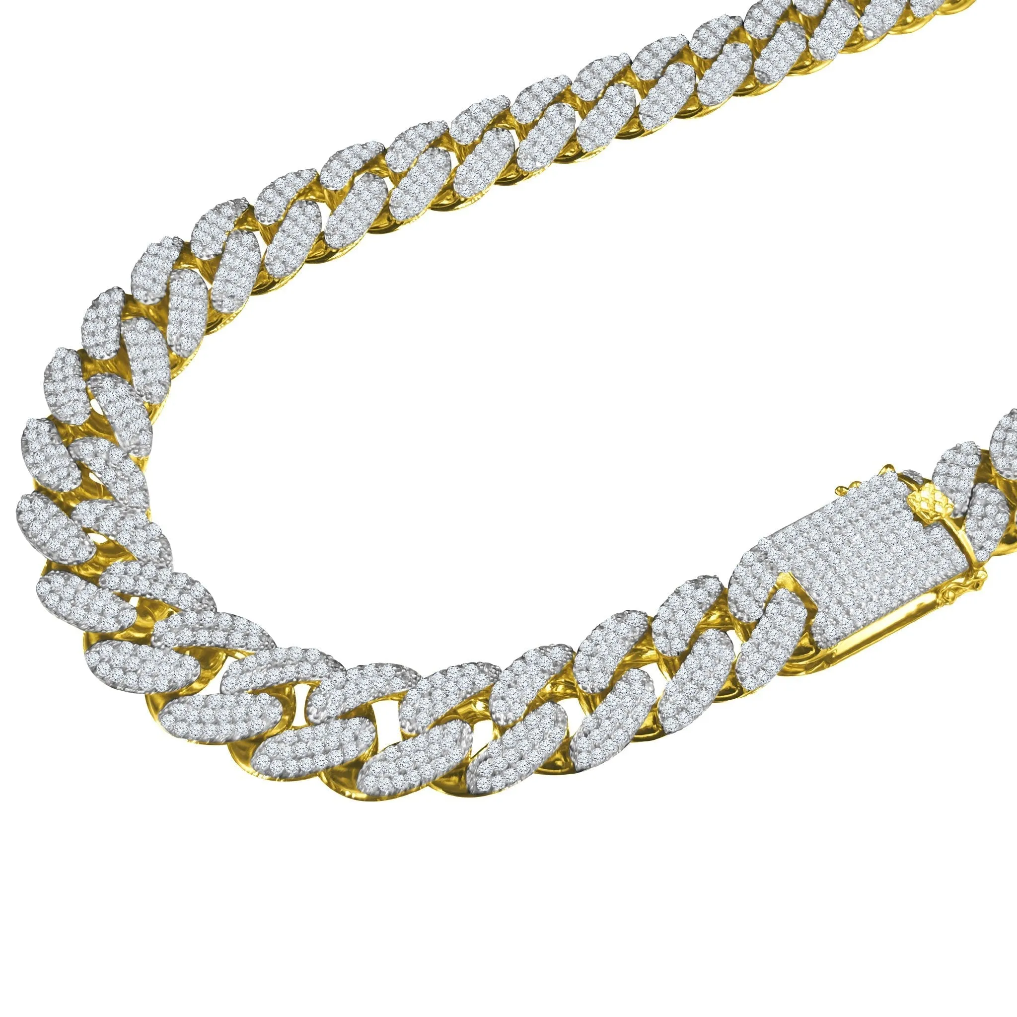 STALLION Gold 18MM CZ Cuban Chain