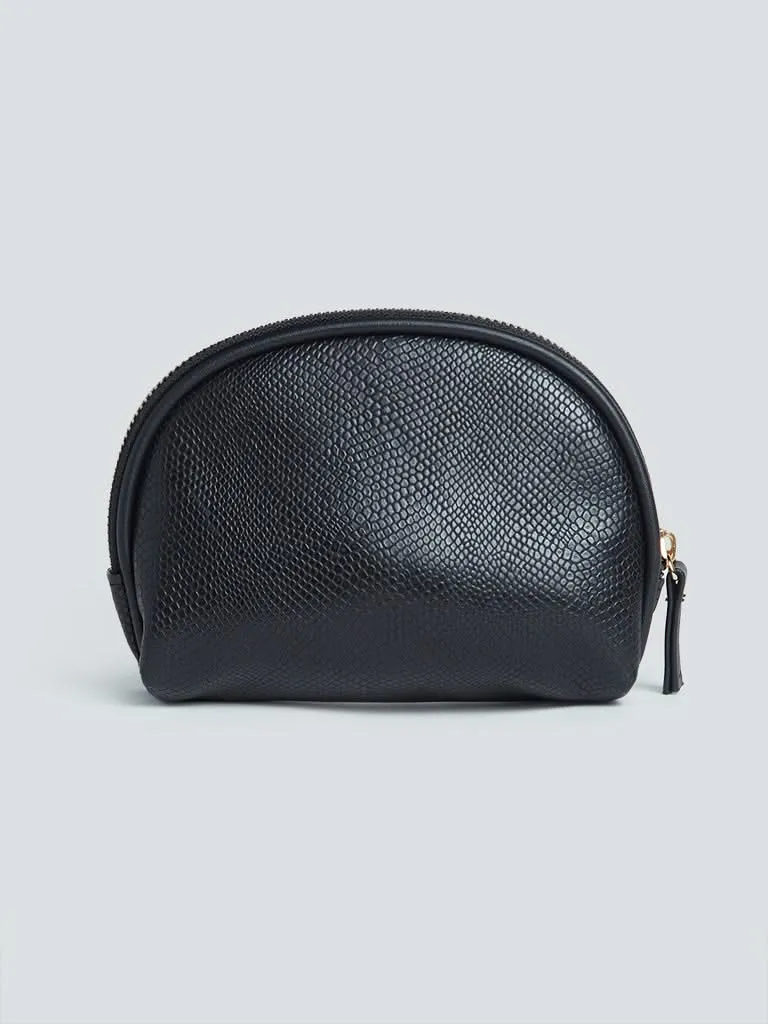 Studiowest Black Textured Pouch