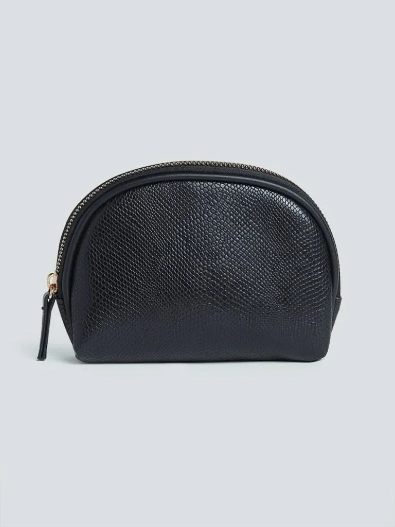 Studiowest Black Textured Pouch