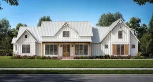 Stylish 4-Bedroom Home Plan with Bonus Room and Spacious Garage