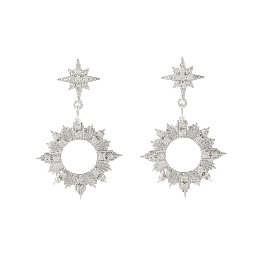 Sunseeker Silver Earrings