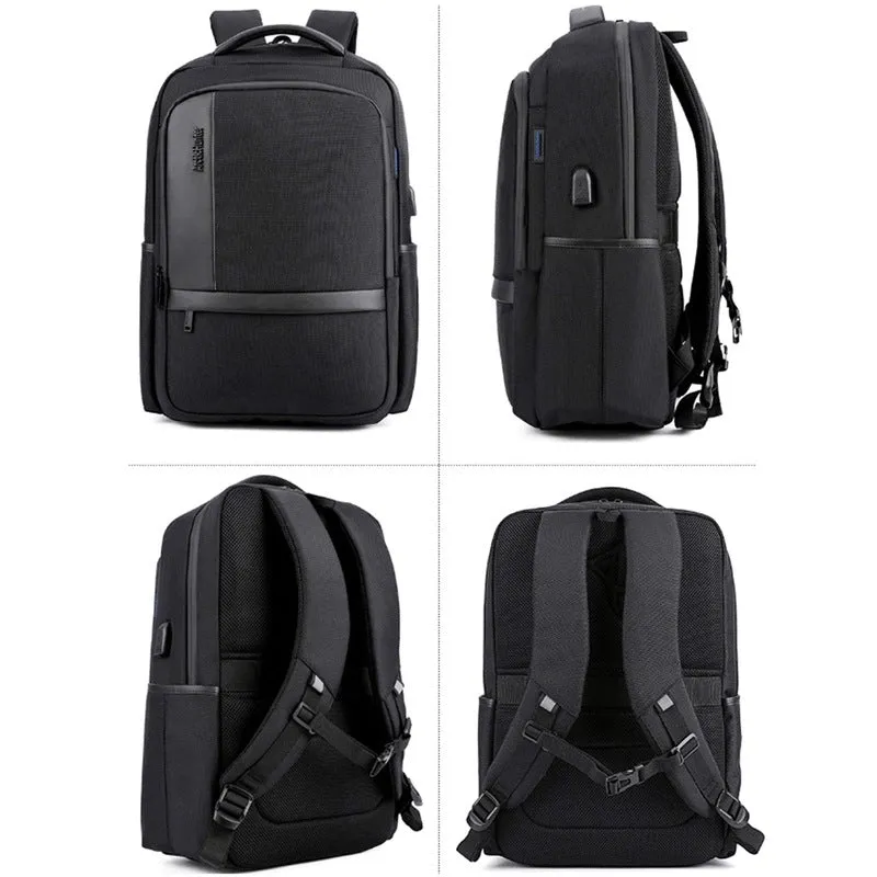 THE CLOWNFISH Arctic Hunter Laptop Backpack - Water Resistant, USB Port | 29L | Black