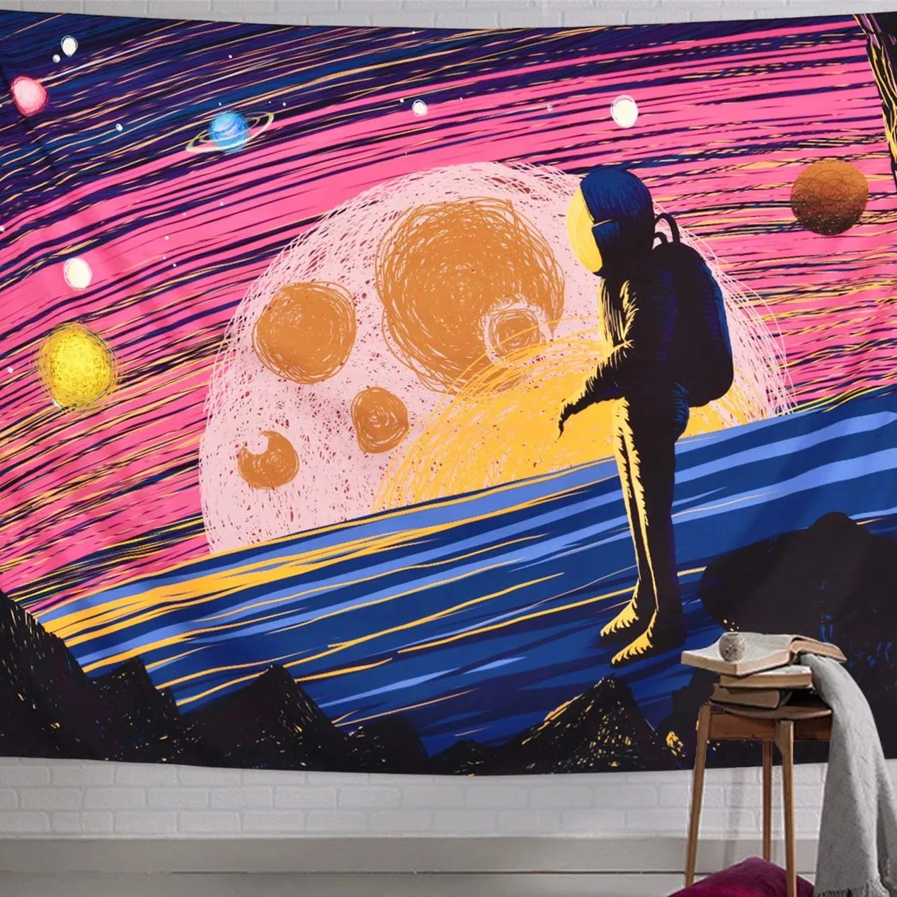 The Space Man Tapestry