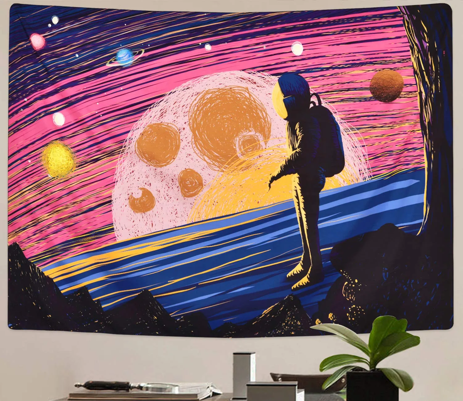 The Space Man Tapestry