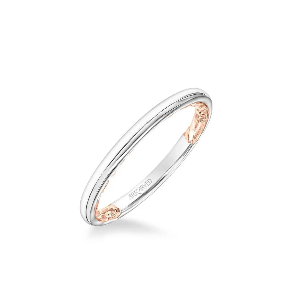 Tia Lyric Collection Classic Polished Wedding Band