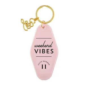 WEEKEND VIBES MOTEL STYLE KEY CHAIN