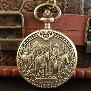 Western Cowboy Pocket Watch