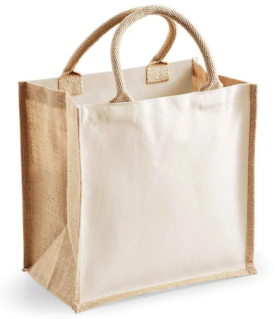 Westford Mill Printers Midi Jute Tote