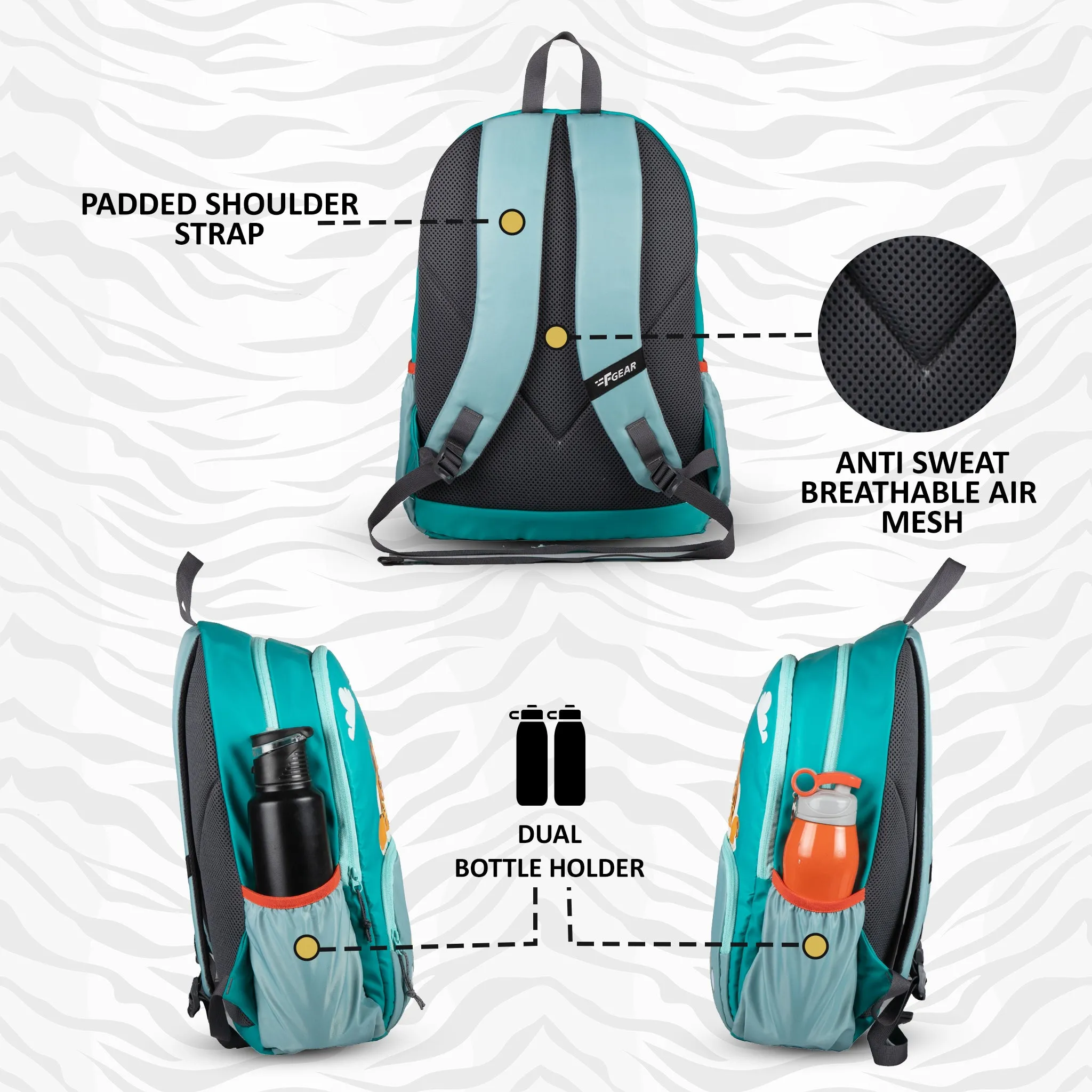 Whelp 16L Sea Green Kids Backpack