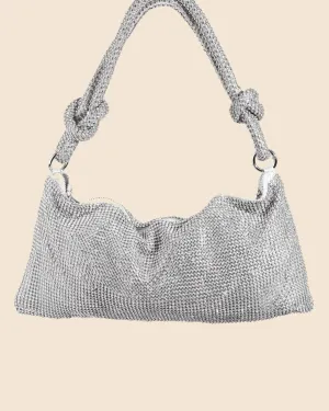 Women'S Rhinestone Bag in Silver | Silver